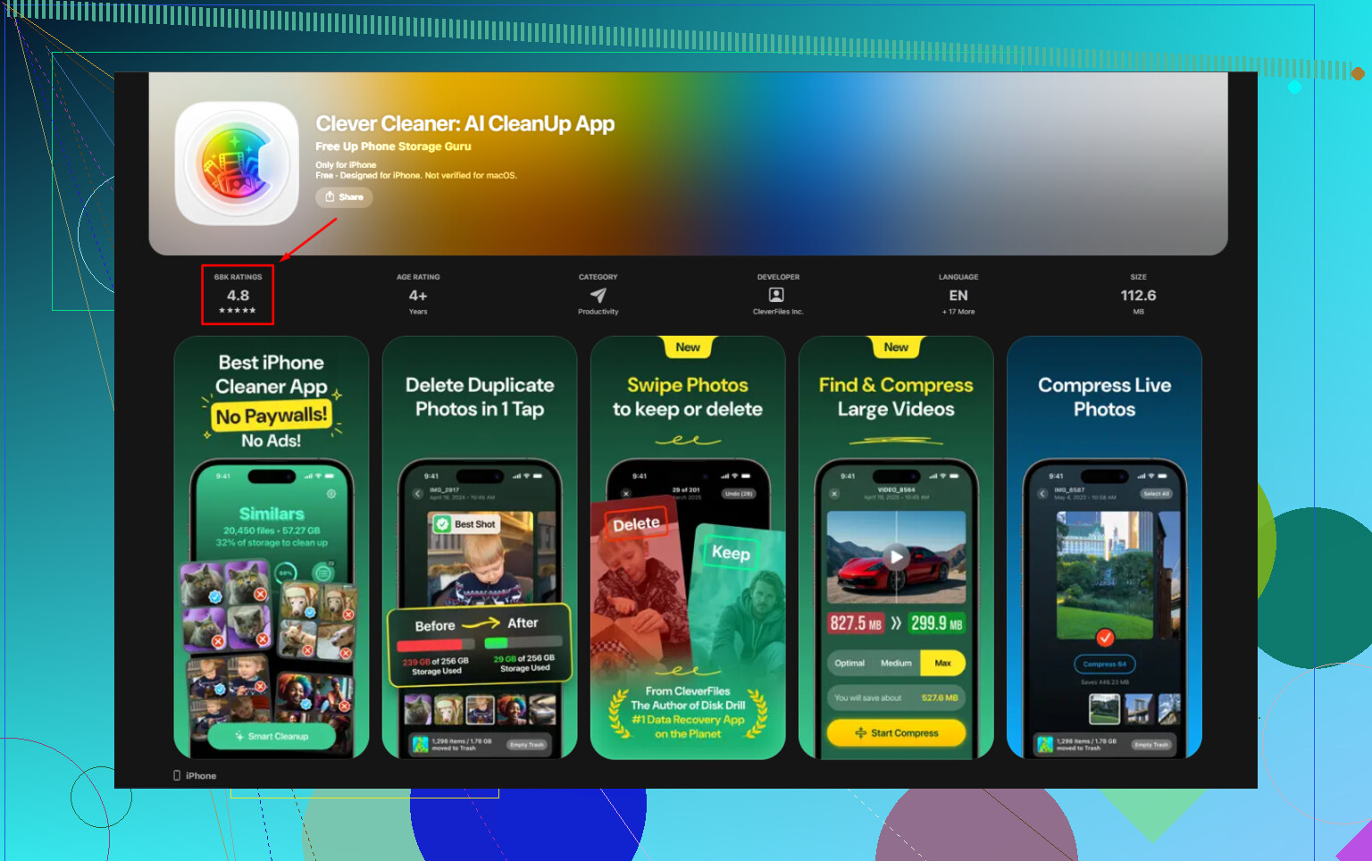 Algum app para apagar capturas de tela no iPhone que também encontra fotos semelhantes?