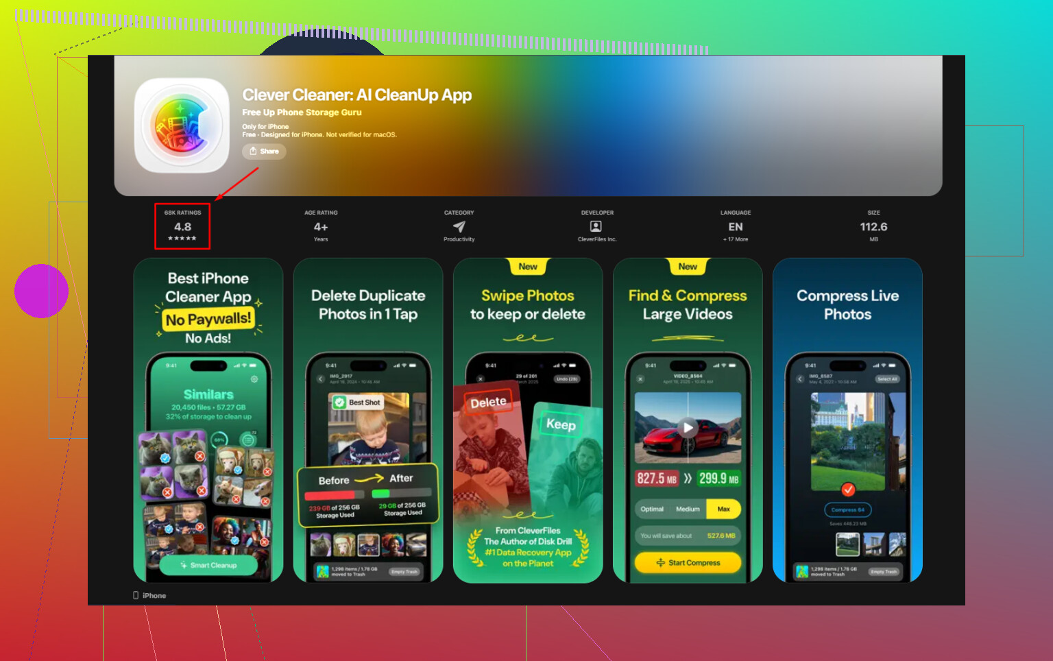 ¿Cómo reviso los archivos multimedia descargados en iPhone y limpio archivos similares al mismo tiempo?