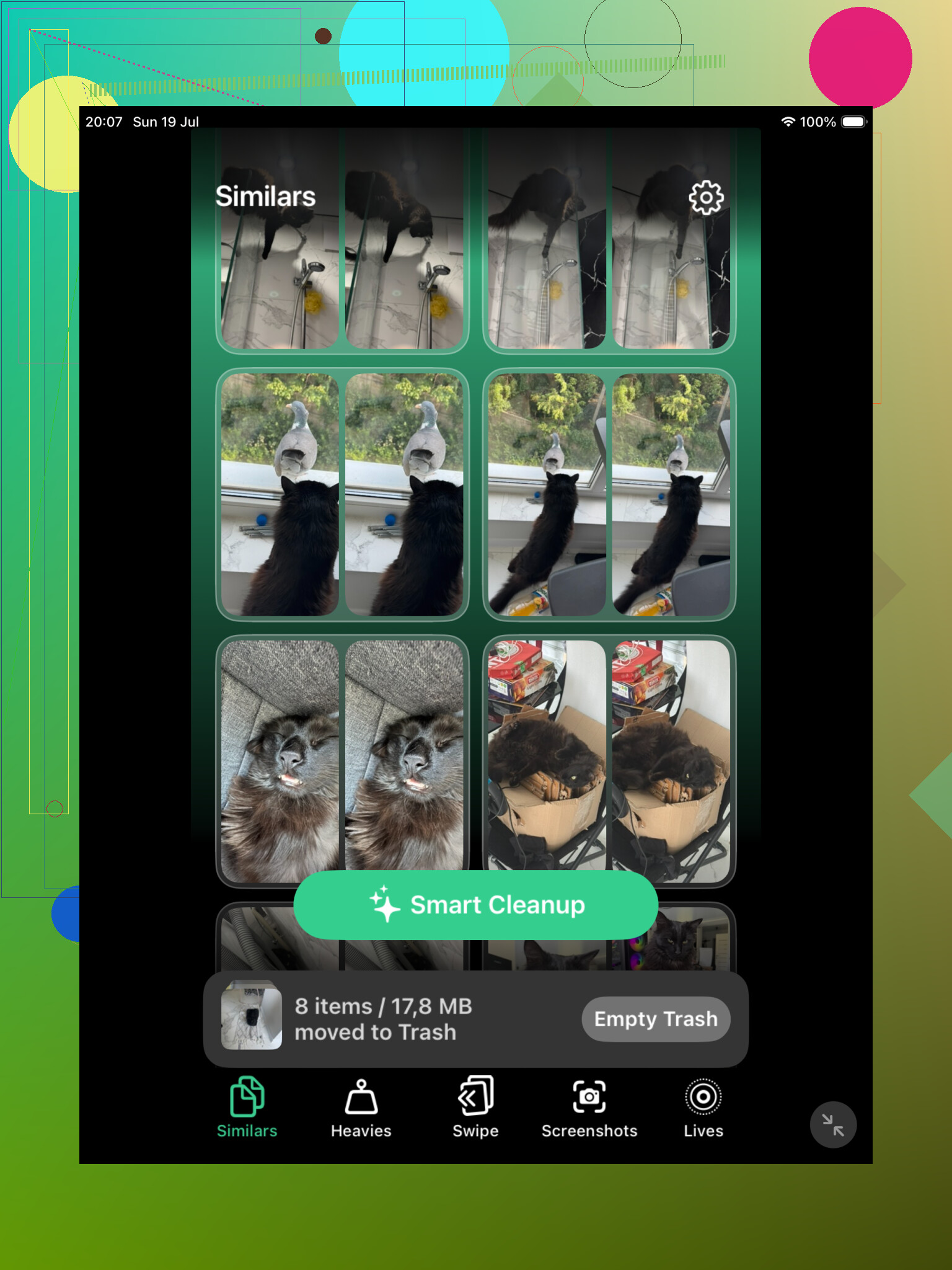 Devo trovare foto duplicate su iPad prima di liberare spazio