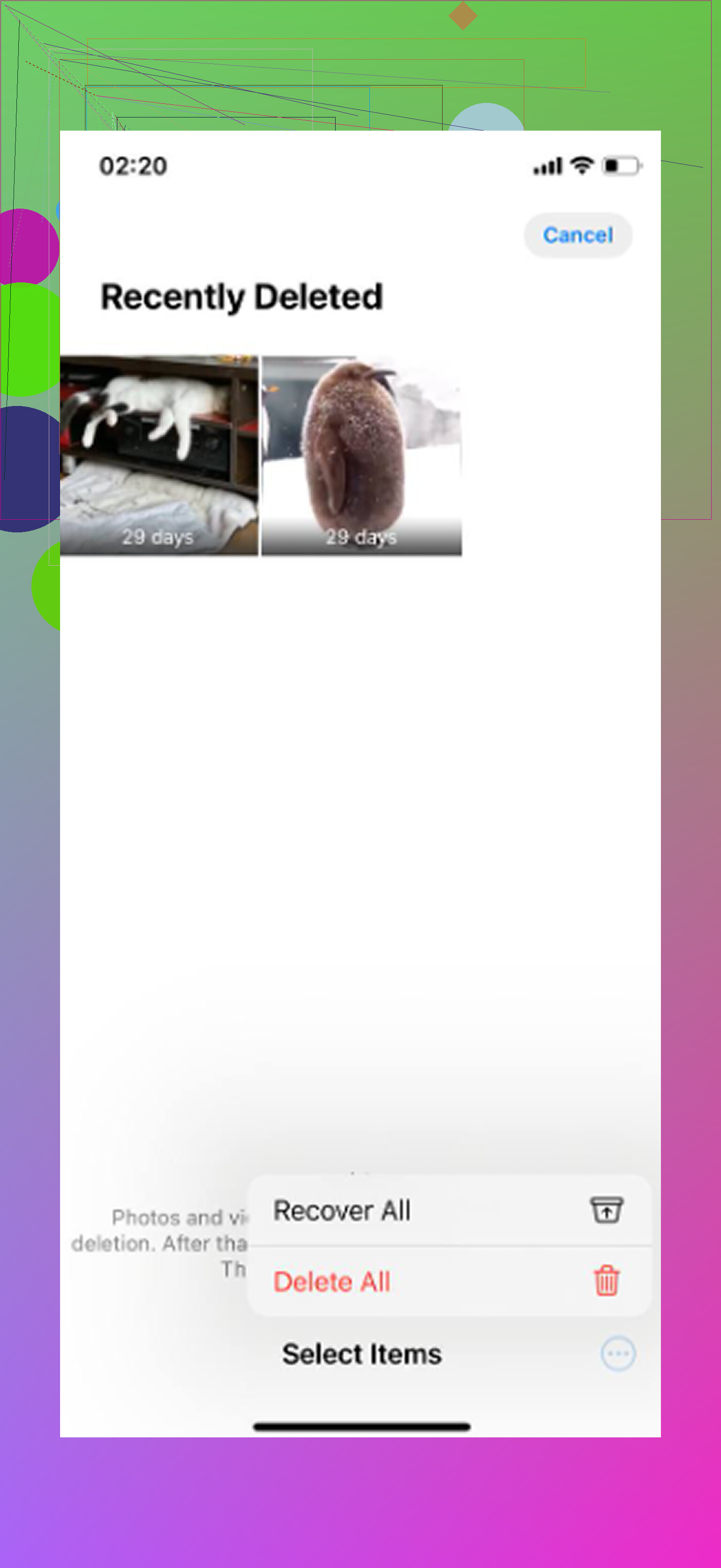 Excluir fotos do iPhone após a importação - elas desaparecerão do iCloud?